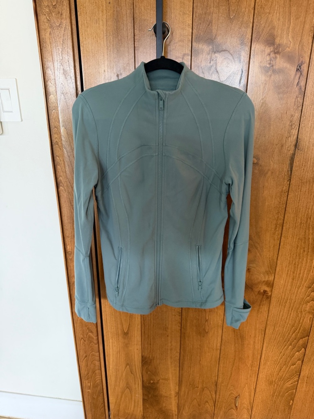 lululemon athletica Slim Zip-Up Jacket in Sage Green